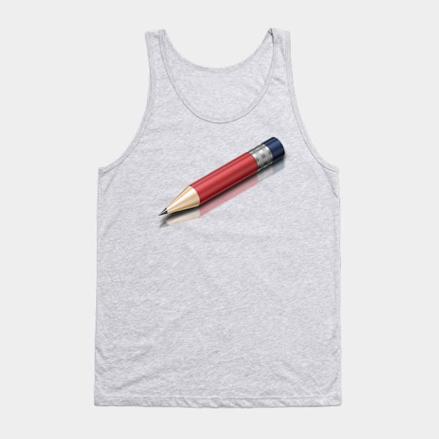 Pencil with Reflection Tank Top by j_wise